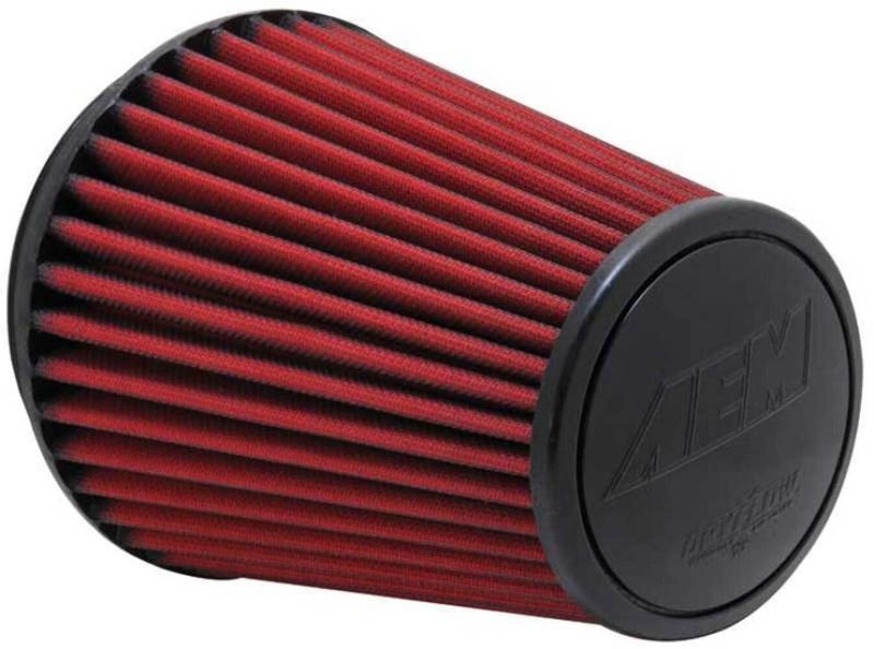 AEM 21-2100DK Universal DryFlow Clamp-On Air Filter: Round Tapered; 6 in (152 mm) Flange ID; 8.125 in (206 mm) Height; 7.5 in (191 mm) Base; 5.125 in (130 mm) Top - Image 1